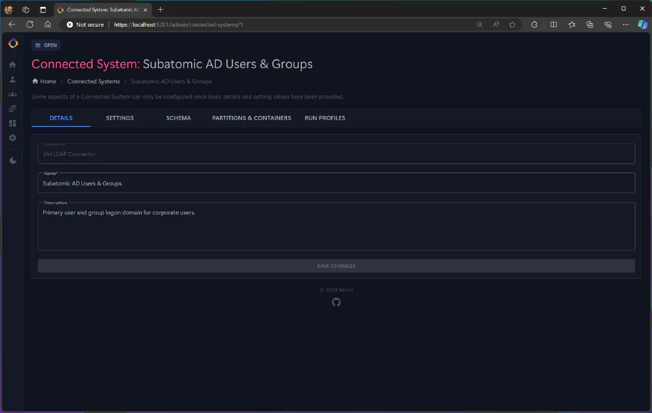 Configuring the new Connected System