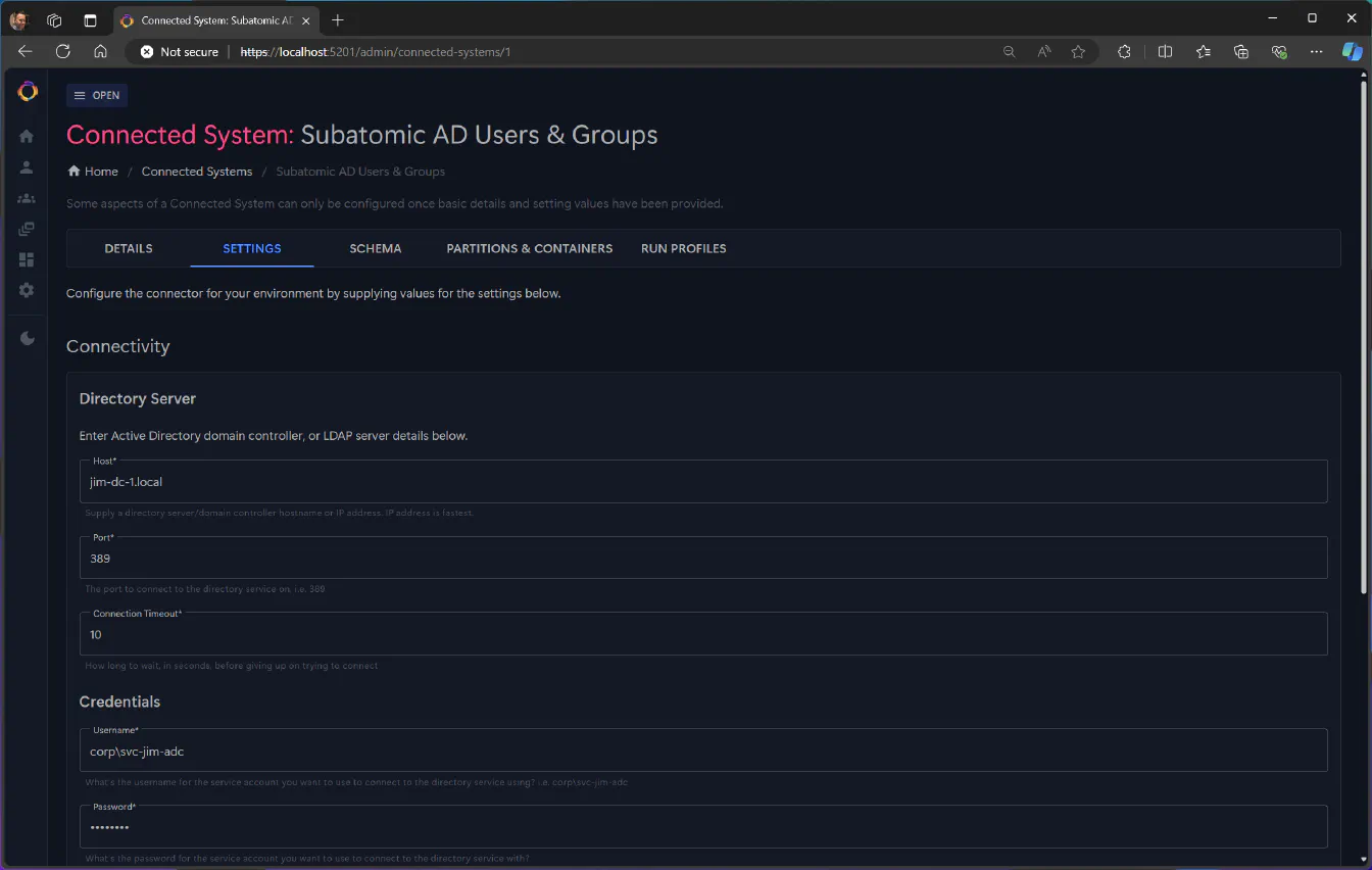 Choosing which attributes to manage
